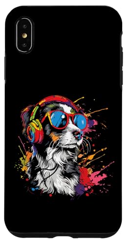 Splash Art Canide Musik K9 Kopfhörer Hund Hülle für iPhone XS Max von Aesthetic Art Hund Canide Liebhaber Design