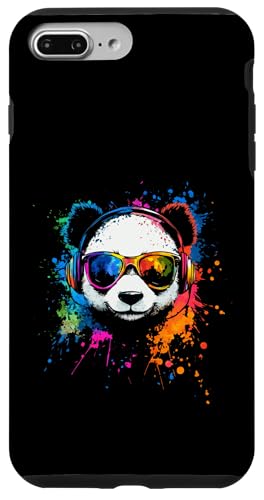 Splash Art Großer Panda Musik Bär Kopfhörer Panda Hülle für iPhone 7 Plus/8 Plus von Aesthetic Art Panda Großer Panda Liebhaber Design