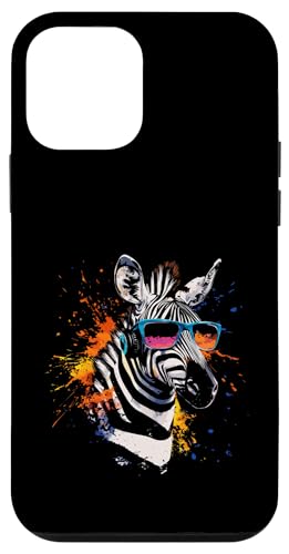 Splash Art Streifenpferd Musik Wildpferd Kopfhörer Zebra Hülle für iPhone 12 mini von Aesthetic Art Zebra Streifenpferd Liebhaber Design