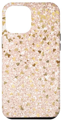 Hülle für iPhone 12 Pro Max Rose Pink Winzige Herzen Romantisches Muster Valentinstag von Aesthetic Boho Fantasy Designs