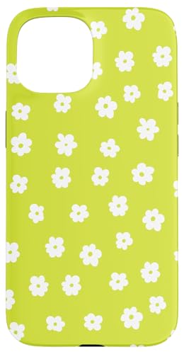 Hülle für iPhone 15 Limettenweiß Ditsy Blumen Blumenmuster von Aesthetic Boho Fantasy Patterns Designs