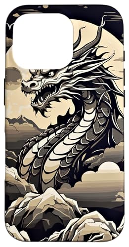 Hülle für iPhone 16 Pro Japanischer Drache Aesthetic Japan Style Streetwear Drachen von Aesthetic Japanese Drache Asia Streetwear Japan