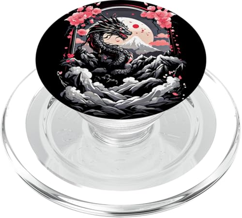 Japanischer Drache Aesthetic Japan Style Streetwear Drachen PopSockets PopGrip für MagSafe von Aesthetic Japanese Drache Asia Streetwear Japan