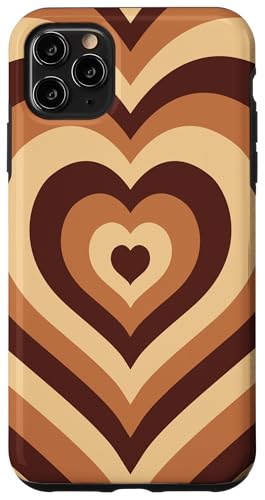 Hülle für iPhone 11 Pro Max Aesthetic Brown Coffee Latte Love Heart Fashion Girly von Aesthetic Latte Heart