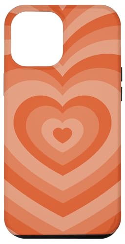 Hülle für iPhone 14 Pro Max Aesthetic Orange Coffee Latte Love Heart Girly von Aesthetic Latte Heart