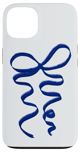 Hülle für iPhone 13 Kokette blaue Schleife von Aesthetic Pattern Co