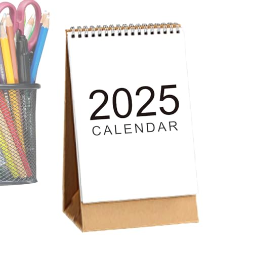 Afurl Tischkalender, Tischkalender 2025 - Monatskalender | September 2024 – Dezember 2025 Twin-Wire-Kalender für die Planung der Heimschulzeit von Afurl