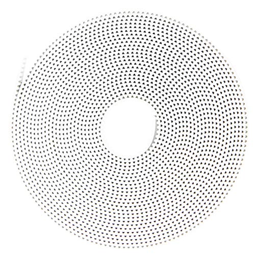 6 mm Zahnriemen, 3D-Druckerriemen, weiß, rutschfest, Zahnriemen, 2GT, offener Synchronriemen, PU mit Stahlkern für 3D-Drucker und die meisten riemengetriebenen Drucker (5 m) von Agatige