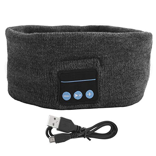 Agatige Bluetooth Wireless Music Movement Soft Sleep Headband, Long Playing Sleep Headphones mit Eingebauten Lautsprechern Ideal für Training, Laufen usw. von Agatige