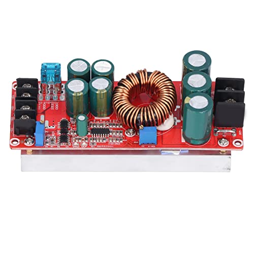 DC-Boost-Modul, 1200 W DC-DC-Wandler Step-Up-Modul, einstellbares Netzteilmodul, Konstantspannungswandler, Regler, CV-Stabilisator, Netzteilmodul 10–60 V bis 12–83 V von Agatige