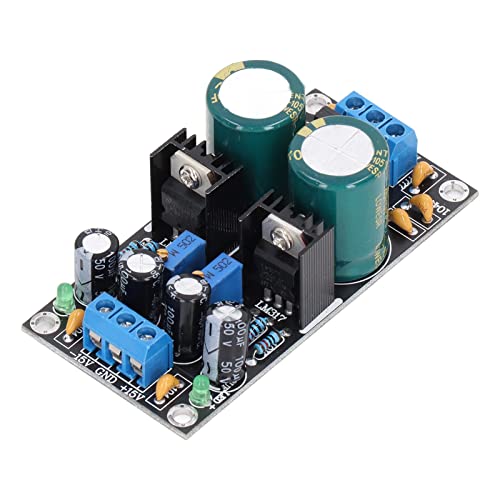 LM317 LM337 Spannungsreglermodul, 1,5 A Ausgangsstromreglermodul Spannungsstabilisiertes Modul Einstellbare stabilisierte Platinenstromversorgung AC10-24V-Eingang von Agatige