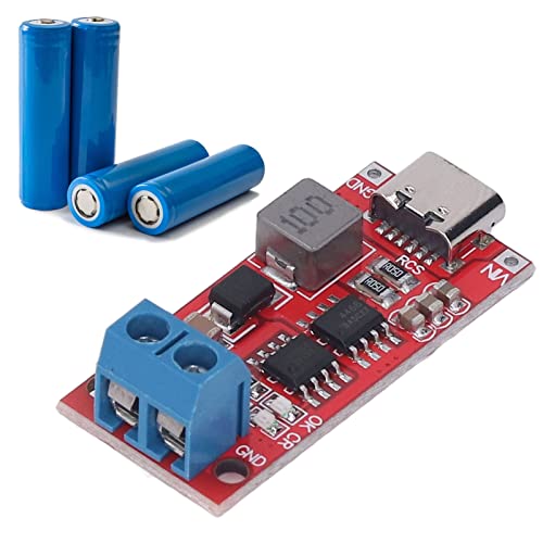 Lithium-Batterie-Boost-Modul, Typ-C-Schnittstelle, PCB, Step-Up-Boost-Modul, einstellbares Step-Up-Modul, Lade- und Entlademodul zum Schutz von DC3 bis 6 V (4A) von Agatige