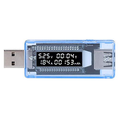 USB-Detektor, USB-Ladegerät-Tester, digitales LCD-Display, USB-Detektor, Voltmeter, Amperemeter, Leistungskapazitätstester, Spannungsstrommesser für Telefone, Computer, Powerbanks von Agatige