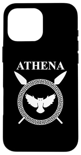 Hülle für iPhone 16 Pro Max Athena Antike griechische Göttin Schild von Agema Apparel