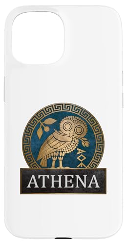 Hülle für iPhone 15 Athena Athenische Eule Symbol der griechischen Göttin Athene von Agema-Bekleidung