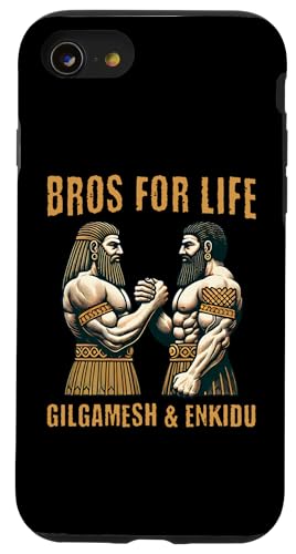 Hülle für iPhone SE (2020) / 7 / 8 Gilgamesh und Enkidu Bros For Life Lustige Geschichte von Agema-Bekleidung