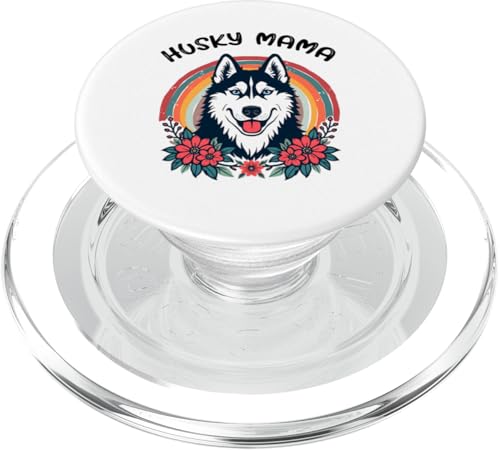 Husky Mama Siberian Husky Mama PopSockets PopGrip für MagSafe von Agema-Bekleidung