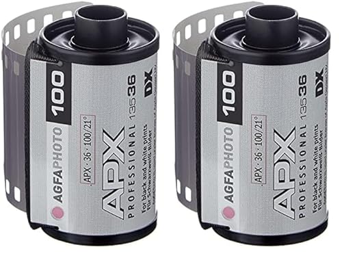 AgfaPhoto APX 100 Prof 135-36 S/W-Film, 1 Stück, 6A1360 (Packung mit 2) von AgfaPhoto