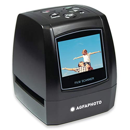 AgfaPhoto Photo-Realiview AFS100 – Digitaler Film-Scanner 35 mm/135 und Dias (10 MP, LCD-Bildschirm, 2,4 Zoll), Schwarz von AgfaPhoto