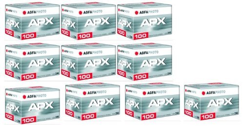 Lupus AgfaPhoto APX 100 Prof 135-36 B/W Film (10 er Pack) von AgfaPhoto