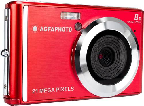 AgfaPhoto DC5200 Digitalkamera 21 Megapixel Rot, Silber von Agfaphoto