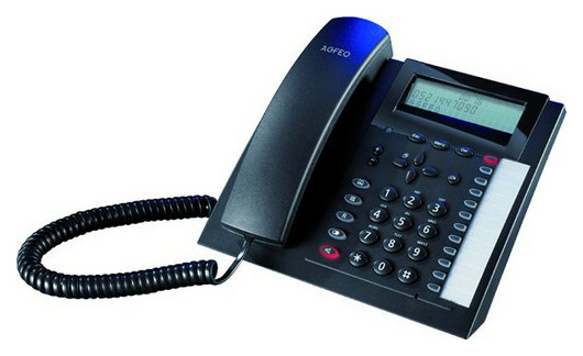 Agfeo T 18 eco analoges comfort Telefon schw. von Agfeo