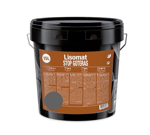 AGUAPLAST Lisomat elastische Membran/Imprägnierung, resistent gegen Risse und UV-Strahlen, Farbe Grau, 4 l von Aguaplast