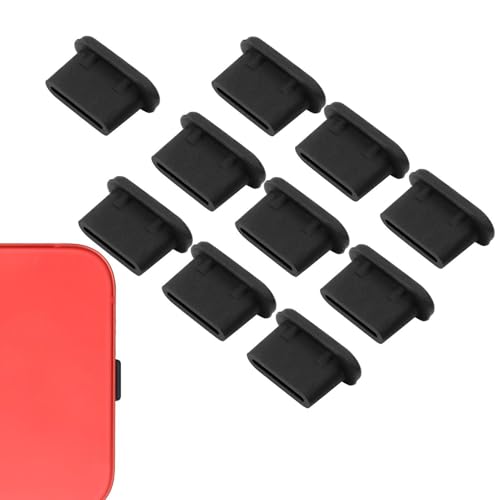 Ahuuen Typ C Staubschutz Stecker | USB C Staubschutz | USB C Schutzkappe | USB C Schutz Staubstecker | Staubschutzstecker | Silikon Phone Staub Stecker Schützt Für Die Meisten Ladeanschlüsse Typ C von Ahuuen