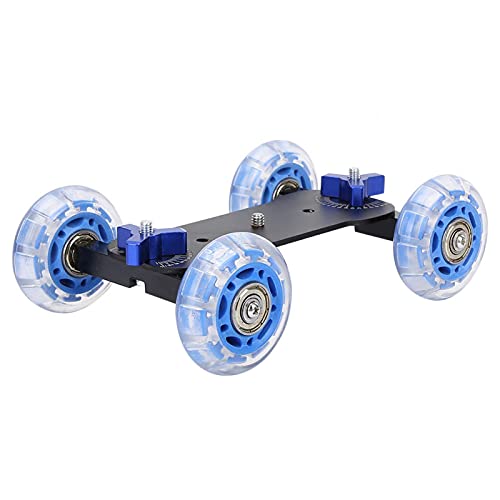 Aigid Kamera Dolly Skater，Mini Desktop 10KG Lastschiene Roller Track Slider Dolly Skater Auto für DSLR Kamera Camcorder von Aigid