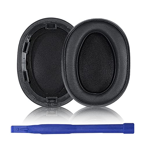 Adhiper Earpads Ohrpolster Protein PU Leder Ohrpolster kompatibel mit Sony MDR-100ABN WH-H900N H800 Kopfhörer (schwarz) von Aiivioll