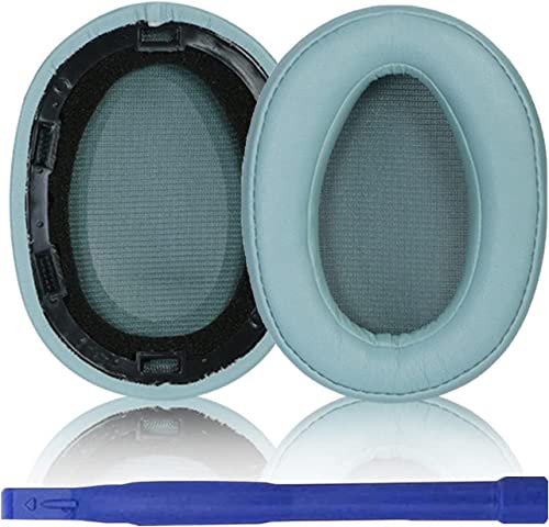 Aiivioll Ersatz-Ohrpolster Kompatibel mit Sony MDR-100ABN WH-H900N Kopfhörern Ohrpolster Ohrpolster, Ohrmuscheln, Ohrpolster Protein PU-Leder-Ohrpolster Reparaturteile(Minzgrün) von Aiivioll