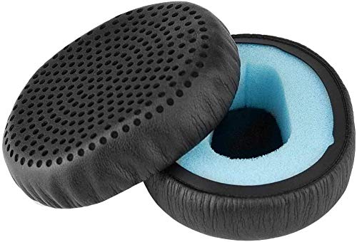 Riff Ersatz Ohrpolster Protein Leder Memory Foam Reparaturteile Kompatibel mit Skullcandy Riff Wireless On-Ear Kopfhörer (schwarz) von Aiivioll