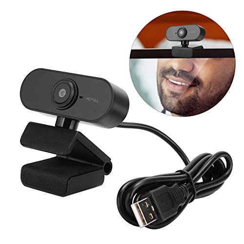 1080p Computerkamera mit Mikrofon -HD -USB -Webcam für Video Call Desktop -Plug & Play Online -Lehre und Konferenz (Schwarz) von Ailgely