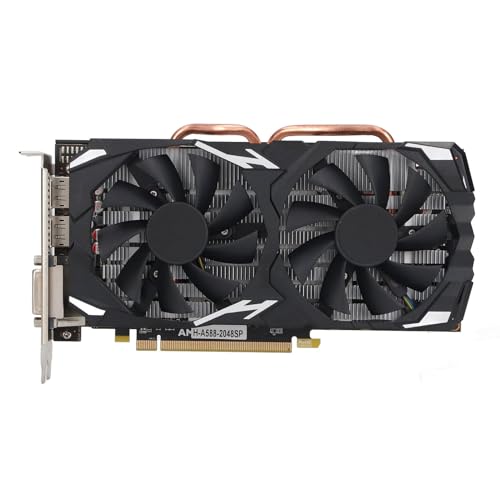 Ailgely RX580 Spiel-Grafikkarte, 8 GB GDDR5, 256 Bit, Geräuscharm, Desktop-Computer-Grafikkarte, Gaming, 10, 11, Vista, (RX580 8GB GDDR5 256BIT) von Ailgely