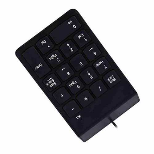 Ailgely USB-Ziffernblock -Nummernblock Numpad 18-Tasten-Tastatur für Laptop-Desktop-PC Pro von Ailgely