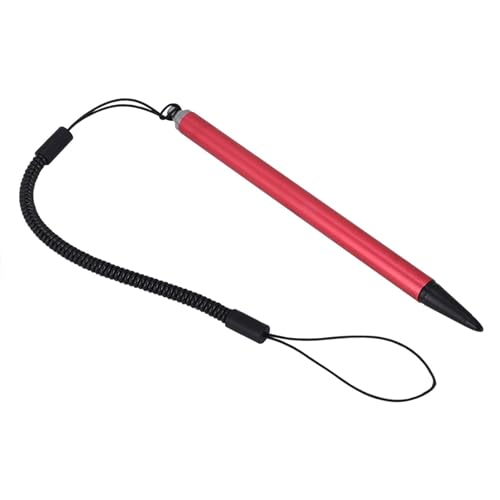 Resistiver Eingabestift, Bildschirm-Touch-Stift mit Harter Spitze und Federseil für POS PDA Navigator. Resistiver Touch-Stift-Eingabestift PDA Navigator (Rot) von Ailgely