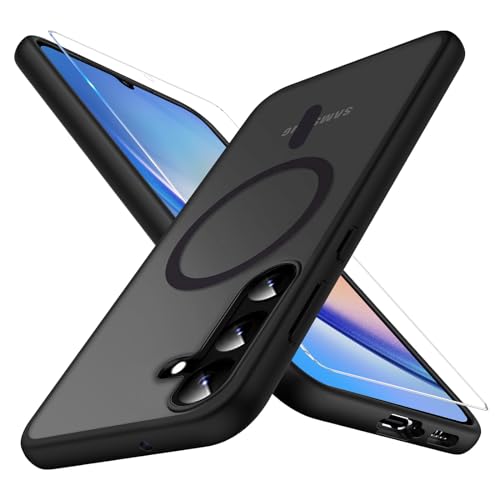 Ailicici für Samsung Galaxy A35 5G Hülle für Magsafe [Mit Schutzfolie] Magnetisch Handyhülle für Samsung A35 Hülle Magnetische Anti-Fingerabdruck Matt Hart Case Cover, A35 Samsung 5G Hülle für Magsafe von Ailicici