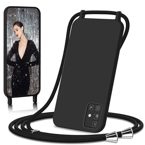 Ailicici Handykette für Samsung Galaxy A71 Hülle, Necklace Hülle mit Bands Handyhülle für zum Umhängen, Silikon Case mit Handykordel, Schutzhülle zum Umhängen Kordel, für Samsung A71 Hülle mit Band von Ailicici