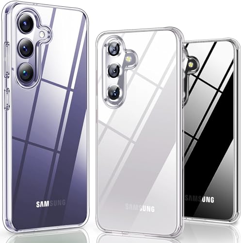 für Samsung Galaxy S24 Plus 5G Hülle Transparent[mit 2X Panzerfolie]für Samsung S24 Plus Handyhülle Dünne Weiche Silikon Dünn Durchsichtige Kratzfest Stoßfeste Case für Samsung S24 Plus 5G Hülle Clear von Ailicici