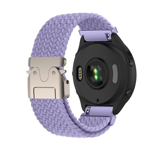 AireWiki Nylon Armband Kompatibel mit Garmin Venu 2 - Sport Band für Damen Herren Stoff Ersatzarmband für Garmin Venu 2 (26) von AireWiki