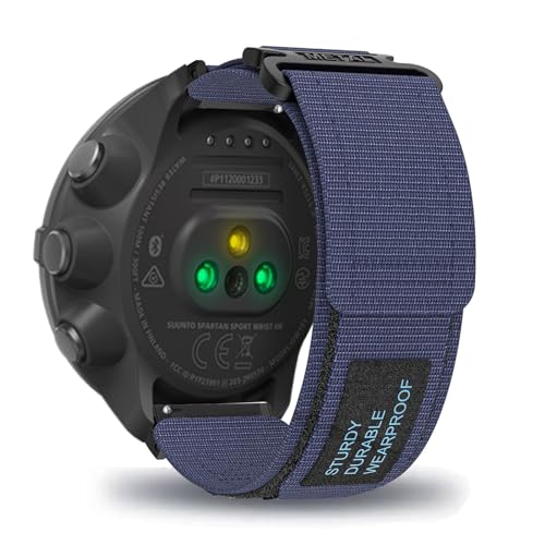 AireWiki Stoff Armband Kompatibel mit Suunto 9 Peak/Suunto 5 peak Armband Nylon Für Herren Damen Sport Ersatzband mit Uhrenarmband Für Suunto 9 Peak/Suunto 5 peak (Blau) von AireWiki