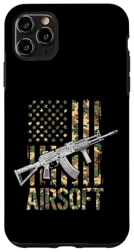 Airsoft USA Flagge MilSim Paintball Tactical Gear Softair Hülle für iPhone 11 Pro Max von Airsoft Squad Tees for Airsoft Enthusiasts Softair