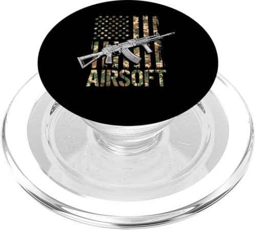 Airsoft USA Flagge MilSim Paintball Tactical Gear Softair PopSockets PopGrip für MagSafe von Airsoft Squad Tees for Airsoft Enthusiasts Softair