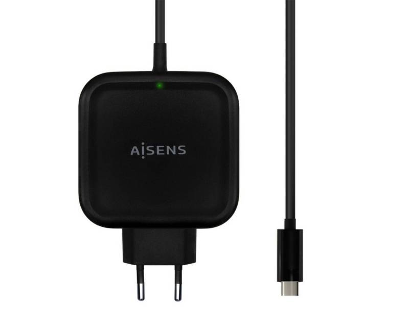 Aisens USB-Ladegerät (Wandladegerät Aisens ASCH-1PD65WL-BK Schwarz 65 W (1 Stück) von Aisens