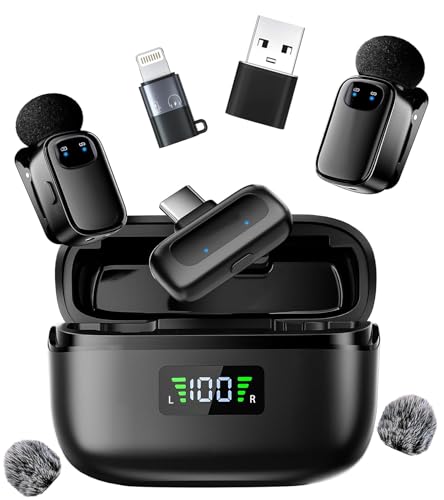 Mini Mikrofon für iPhone Android Handy,Kabelloses Lavalier Ansteckmikrofon mit USB-C,3 Stufen Rauschunterdrückung, Sie können den Ton umschalten,für Videoaufnahmen, Vlog, TikTok, YouTube,Plug and Play Mini Mikrofon für iPhone Android Handy,Kabelloses Lavalier Ansteckmikrofon mit USB-C,3 Stufen Rauschunterdrückung, Sie können den Ton umschalten,für Videoaufnahmen, Vlog, TikTok, YouTube,Plug and Play von Aiwgyibo
