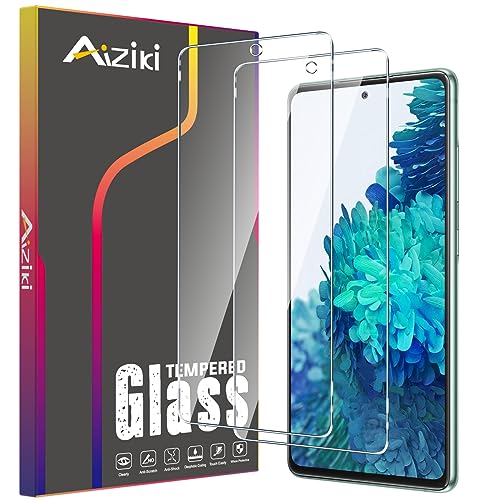 Aiziki [2 Stück Schutzfolie für Samsung Galaxy S20 FE Panzerglas [Unzerbrechlich TOP 9H Schutz] [Full Screen] Panzer Schutz Glas für Samsung Galaxy S20 FE HD Displayschutzfolie von Aiziki