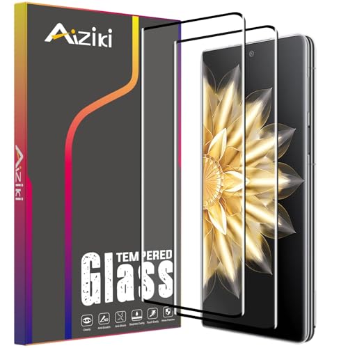 Aiziki Glas Schutzfolie für Honor Magic V2 Panzerglasfolie, Handy Schutzfolie, Schlagschutz, Splitter, Anti-Kratzen, HD Klar, Blasenfrei, [2 Pack] Displayschutzfolie von Aiziki