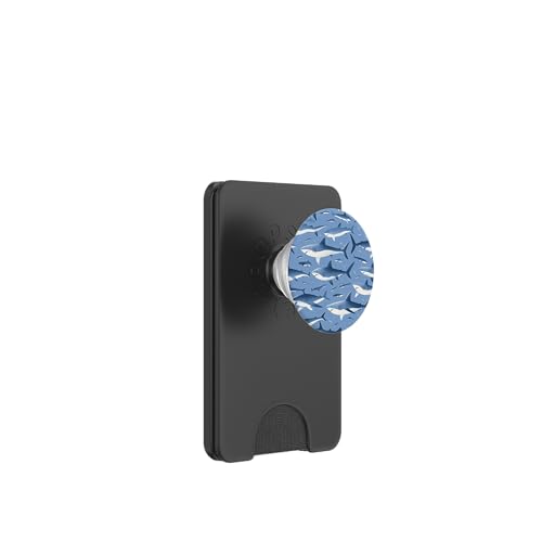 Hai Muster Blau PopSockets PopWallet für MagSafe von Aj Grips