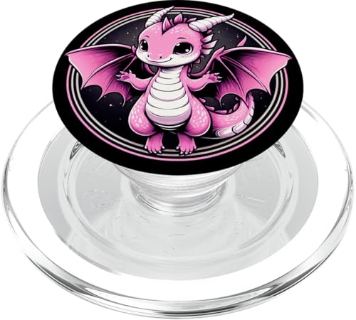 Pink Dragon Cute PopSockets PopGrip für MagSafe von Aj Grips