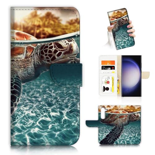 A3247 Schutzhülle für Samsung A55, Samsung Galaxy A55 5G, Motiv: Schildkröte im Meer von Ajourtek